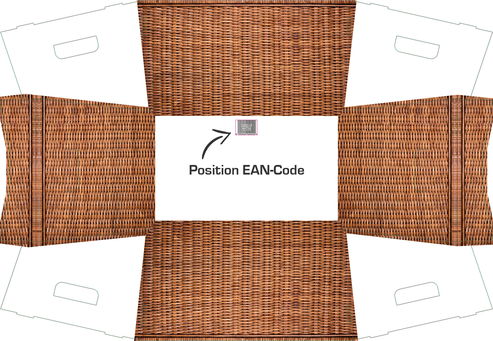 Platzierung EAN-Code am Boden
